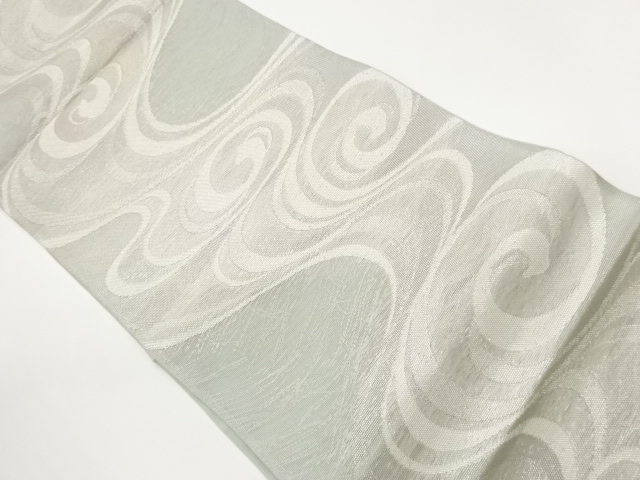 JAPANESE FUKURO OBI FOR SUMMER / WOVEN SPIRAL